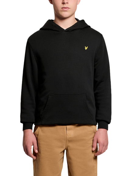 Lyle & Scott Kids' Pullover Hoodie, Jet Black