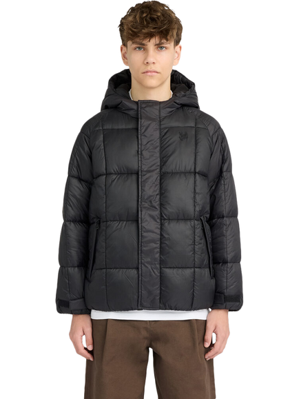 Lyle & Scott Kids' Hooded Padded Jacket, Black, Black