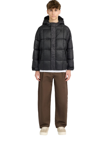 Lyle & Scott Kids' Hooded Padded Jacket, Black - view 2, Black