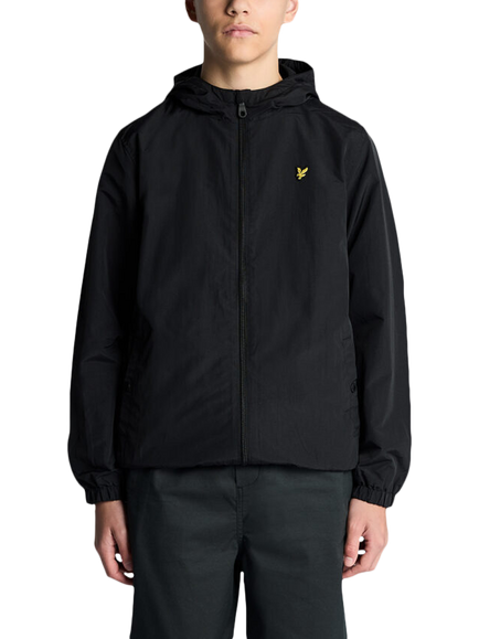 Lyle & Scott Kids' Zip Through Utility Jacket, Black, Black