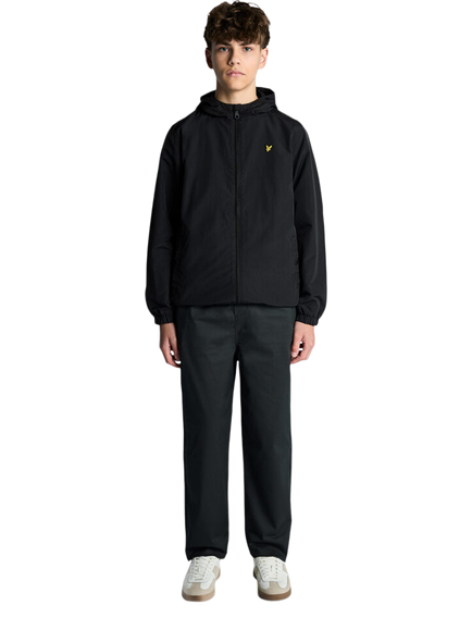 Lyle & Scott Kids' Zip Through Utility Jacket, Black - view 2, Black