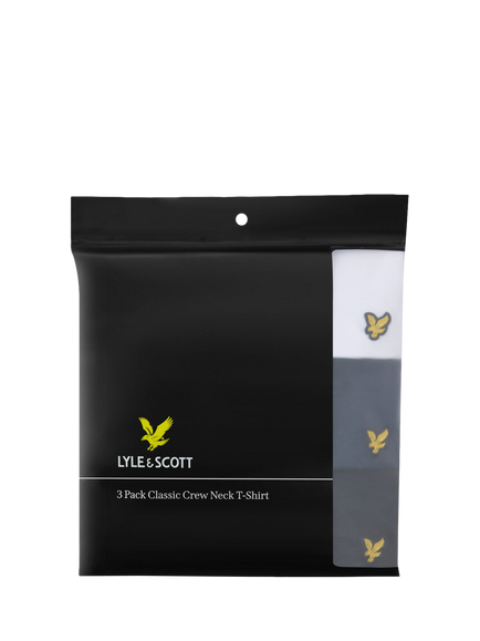 Lyle & Scott Kids' Cotton Short Sleeve T-Shirt, Pack of 3, Multi - view 2, Multi