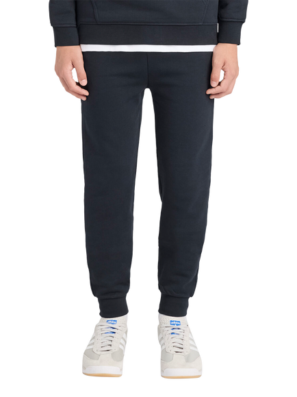 Lyle & Scott Kids' Cotton Brush Back Joggers, Dark Navy, Dark Navy