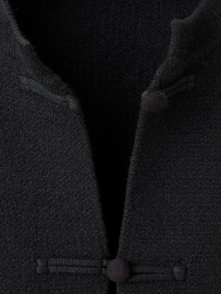 Mango Crew Neck Toggle Detail Jacket, Black - view 2, Black