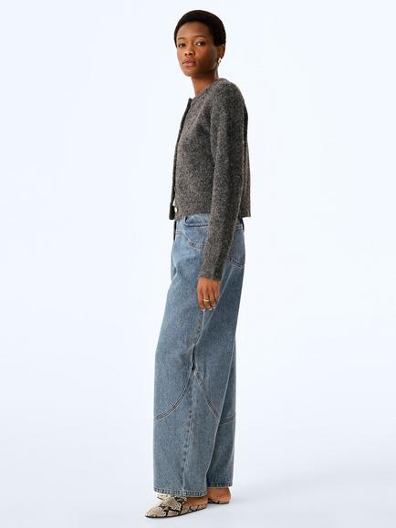 OMNES August Cardigan, Charcoal - view 2, Charcoal