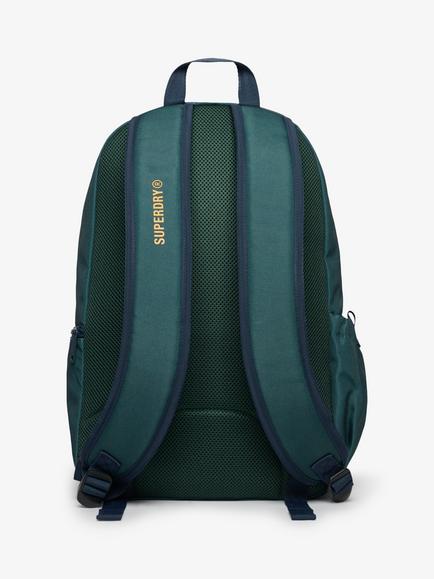 Superdry Heritage Classic Backpack, Green/Winter Gold - view 2, Green/Winter Gold
