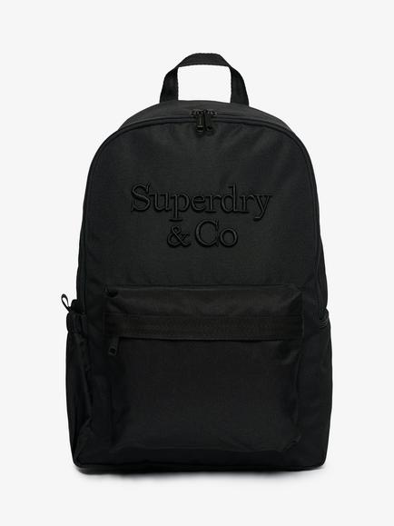 Superdry Company Logo Backpack, Black/Black