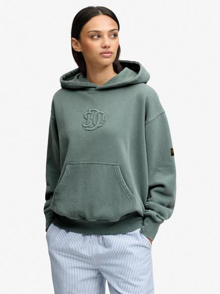 Superdry SD&Co Monogram Hoodie, Drius Green, Drius Green