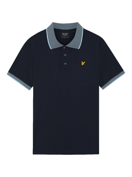 Lyle & Scott Cotton Rich Regular Fit Polo Shirt, Dark Nvy/Light Blu, Dark Nvy/Light Blu