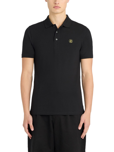 Lyle & Scott Regular Fit Cotton Rich Polo Shirt, Jet Black