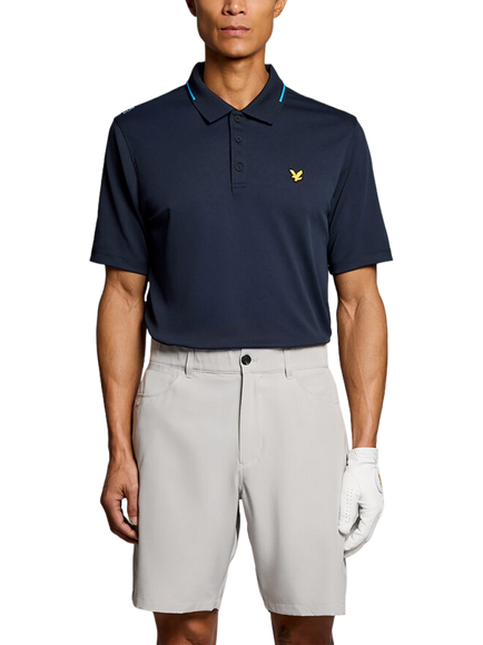 Lyle & Scott Golf Polo Shirt, Dark Navy, Dark Navy