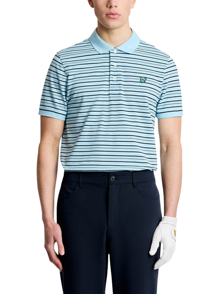Lyle & Scott Cotton Golf Stripe Polo Shirt, Multi, Multi