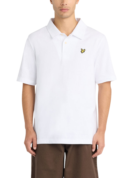Lyle & Scott Cotton Logo Polo Shirt, White, White
