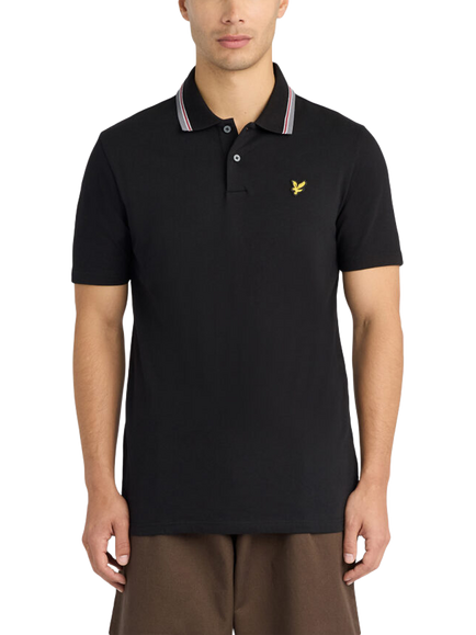 Lyle & Scott Regular Fit Cotton Rich Polo Shirt, Z865 Jet Black, Z865 Jet Black
