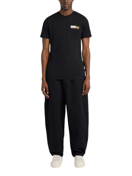 Lyle & Scott Broadcaster Graphic Cotton Crew Neck T-Shirt, Z865 Jet Black - view 2, Z865 Jet Black