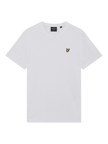 Lyle & Scott Heavyweight Cotton Crew Neck T-Shirt, White, White
