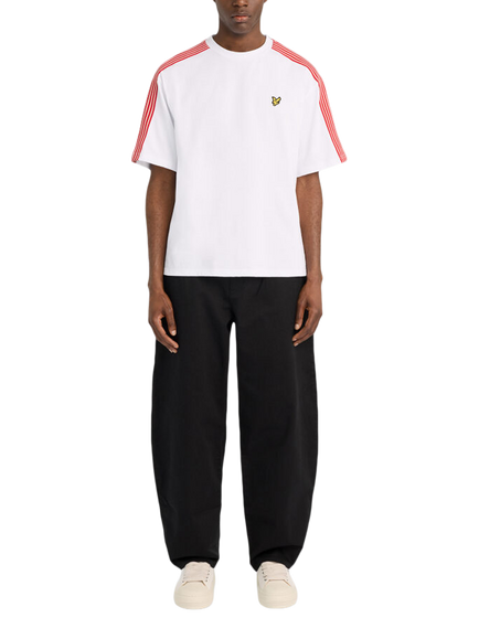 Lyle & Scott Cotton Stripe T-Shirt, White - view 2, White