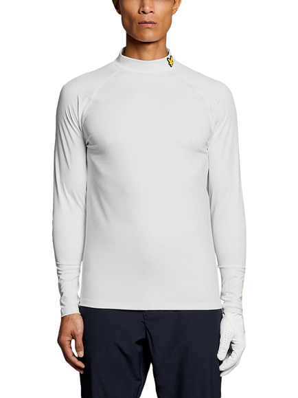 Lyle & Scott High Neck Tech T-Shirt, Z865 Jet Black, 626 White