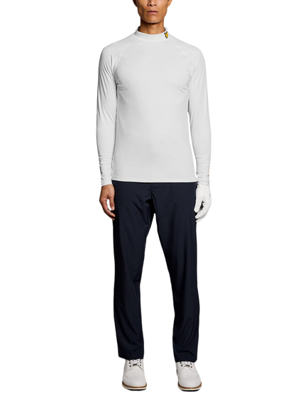 Lyle & Scott High Neck Tech T-Shirt, Z865 Jet Black - view 2, 626 White