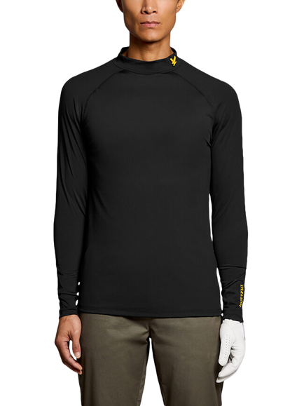 Lyle & Scott High Neck Tech T-Shirt, Z865 Jet Black, Z865 Jet Black