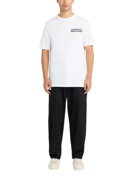 Lyle & Scott TV Pixel Graphic Crew Neck Cotton T-Shirt - view 2, White