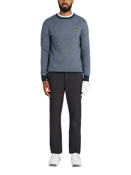 Lyle & Scott Golf Crew Neck Jumper, Dark Navy - view 2, Dark Navy