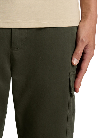 Lyle & Scott Cargo Trousers, W485 Olive - view 2, W485 Olive