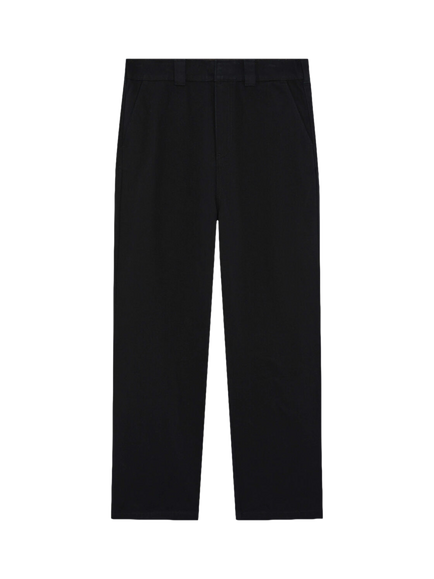 Lyle & Scott Cotton Straight Leg Work Trousers, Z865 Jet Black, Z865 Jet Black