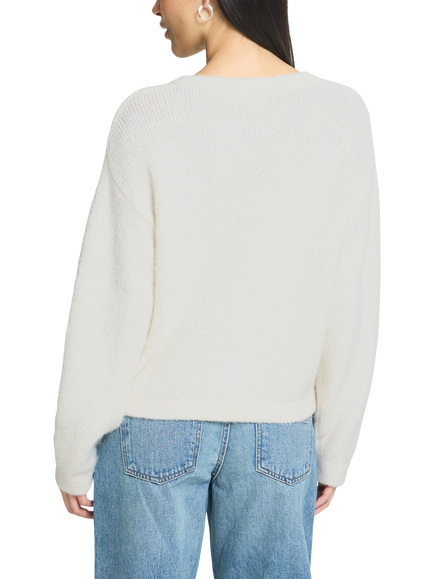 ICHI Ihandora Toggle Detail Cardigan, Birch - view 2, Birch