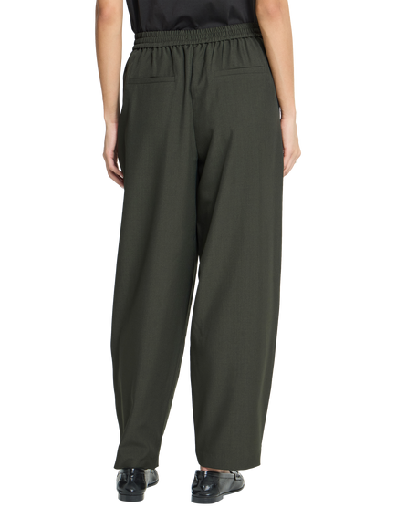 ICHI Ihfava Barrel Leg Trousers, Rosin Melange - view 2, Rosin Melange