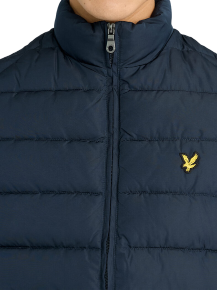 Lyle & Scott Quilted Gilet, Dark Navy - view 2, Dark Navy
