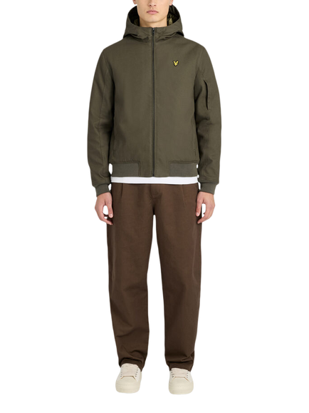 Lyle & Scott Wadded Cotton Utility Jacket, Muted Walnut Brwn - view 2, Y321 Shadow Slate