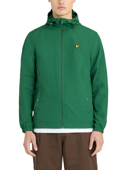 Lyle & Scott Zip-Through Utility Jacket, Y295 Clover Green