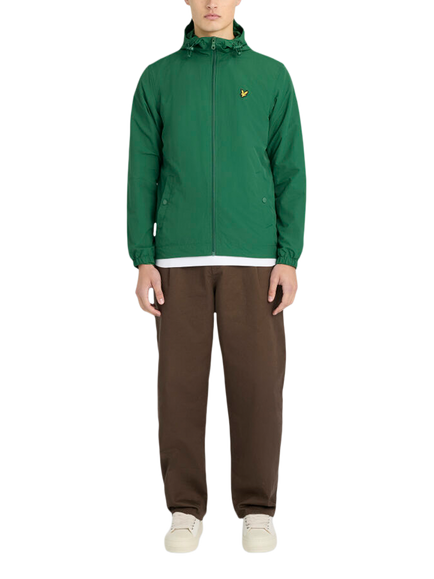 Lyle & Scott Zip-Through Utility Jacket - view 2, Y295 Clover Green