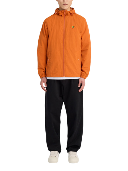 Lyle & Scott Water Resistant Hooded Jacket, Orange - view 2, Orange