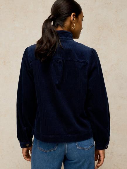 White Stuff Mila Corduroy Jacket, Dark Navy - view 2, Dark Navy