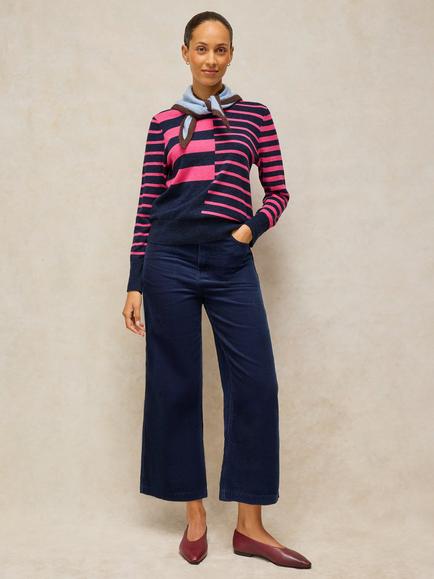White Stuff Katie Striped Jumper, Navy/Multi, Navy/Multi