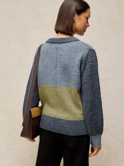 White Stuff Lucie Jumper, Blue/Multi - view 2, Blue/Multi