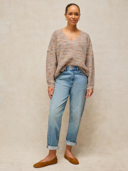 White Stuff Savannah Knitted V-Neck Jumper, Natural, Natural