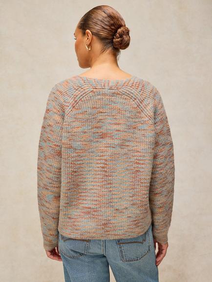 White Stuff Savannah Knitted V-Neck Jumper, Natural - view 2, Natural