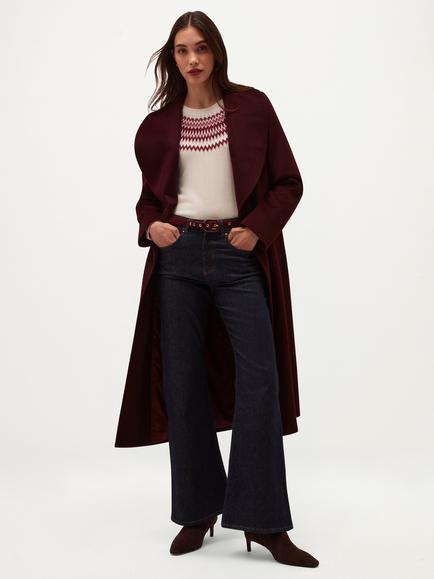 Hobbs Fay Suede Belt, Purple - view 2, Purple