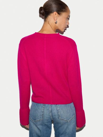 Jigsaw Cloud Cashmere Eldon Jumper, Hot Pink - view 2, Hot Pink
