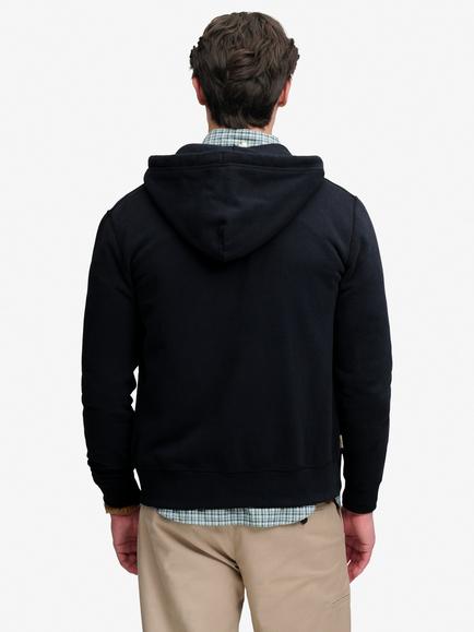 Superdry Cotton Rich Essential SD Co Logo Zip Relaxed Hoodie - view 2, Dark Navy