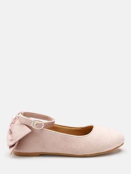 Angel & Rocket Kids' Kiara Round Toe Bow Back Ballet Flats, Pink, Pink