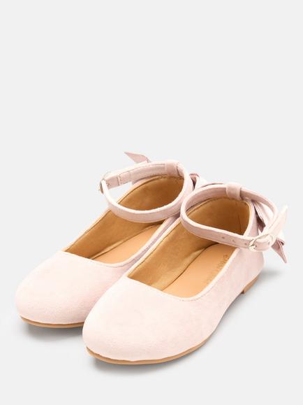 Angel & Rocket Kids' Kiara Round Toe Bow Back Ballet Flats, Pink - view 2, Pink