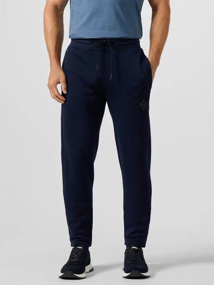 Hackett London Sport Cotton Luxe Lounge Joggers, Navy, Navy