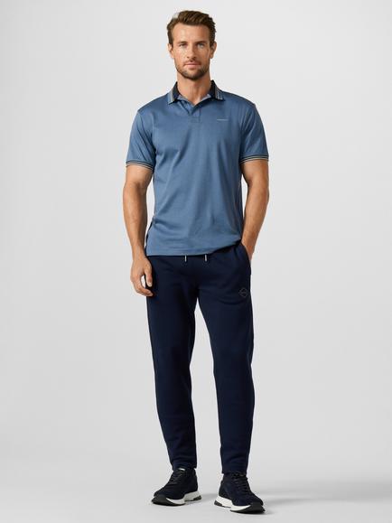 Hackett London Sport Cotton Luxe Lounge Joggers, Navy - view 2, Navy