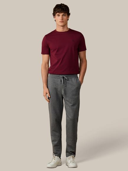 Hackett London Heritage Cotton Classic Fit H Logo T-Shirt - view 2, Oxblood Red