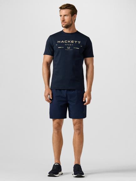 Hackett London Sport Cotton Classic Fit Legacy Graphic T-Shirt - view 2, Navy