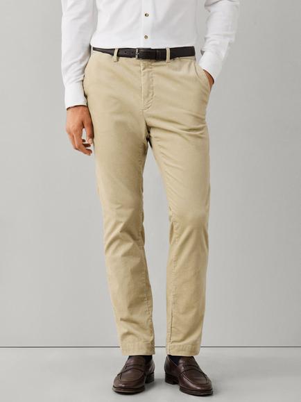 Hackett London Kensington Slim Fit Pigment Corduroy Chinos, Off White